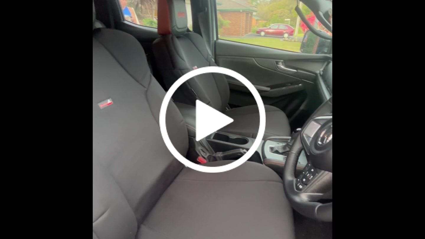 Customer video review of Sharkskin PLUS Neoprene Seat Covers for Mazda BT-50 XTR / GT / SP / THUNDER (July/2020-ON)