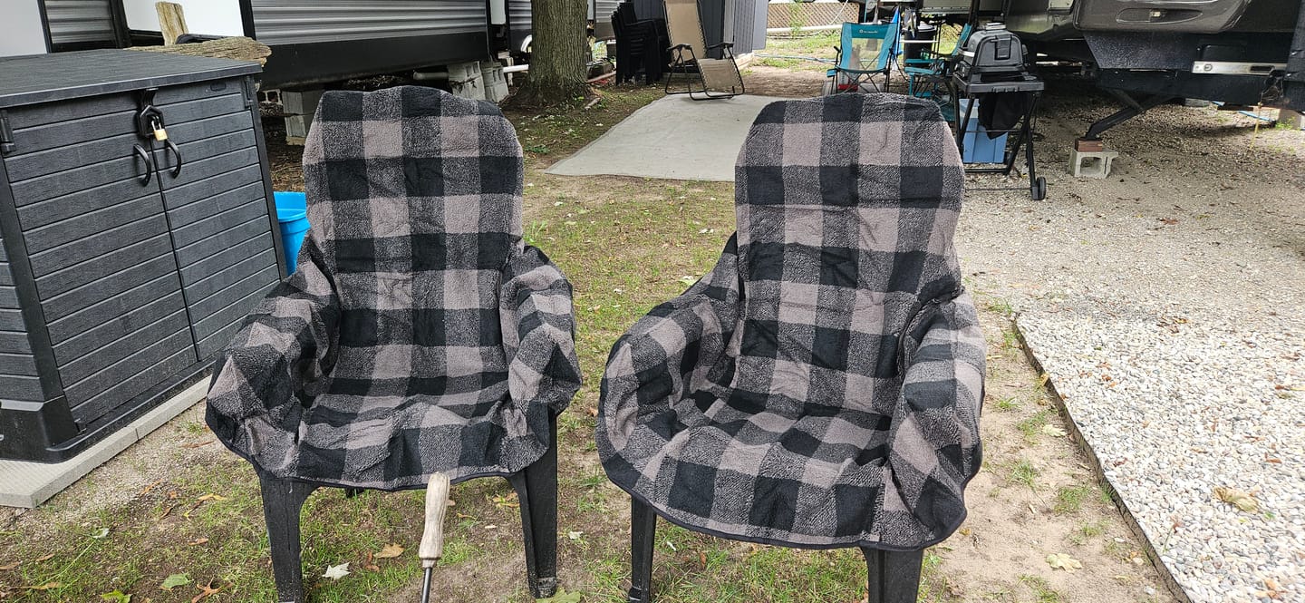 Customer photo review of The Chair Blanket