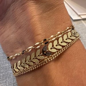 Customer photo review of Pink Multi Color Enamel Chain, GP112