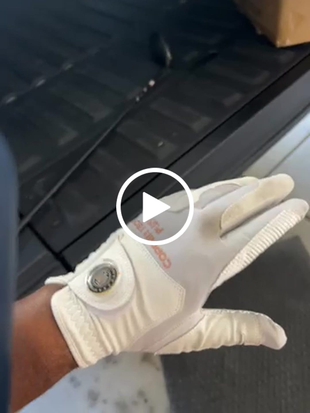 Customer video review of Copper Infused Golf Glove White/White