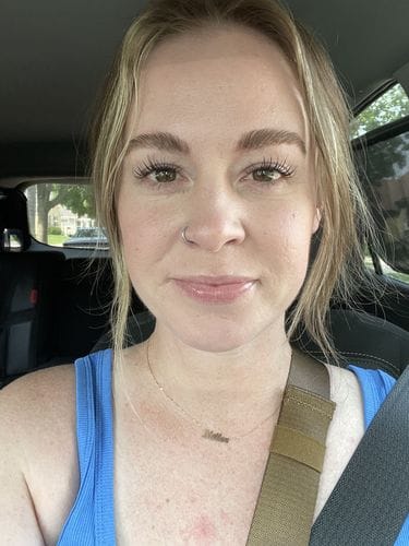 Customer photo review of What The Brow! Eyebrow & Lash Growth Serum