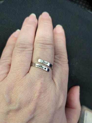Customer photo review of Just Breathe Ring