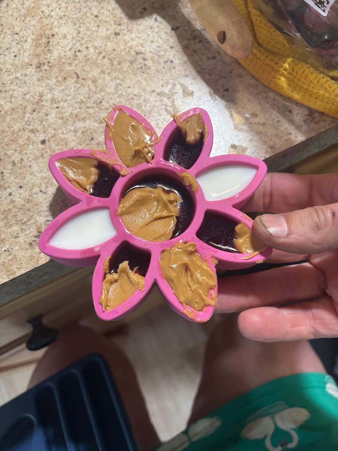 Customer photo review of FreezFlower - Long-Lasting Frozen Flower Dog Treat Toy