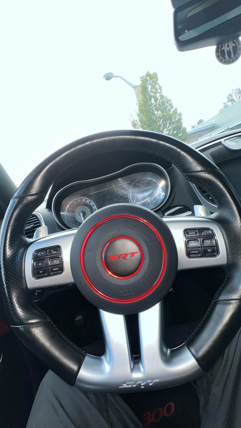 Customer photo review of Round "SRT" Steering Wheel Center Badge