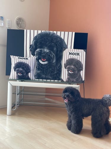 Customer photo review of Petcanva©オーダーメイド ペット似顔絵