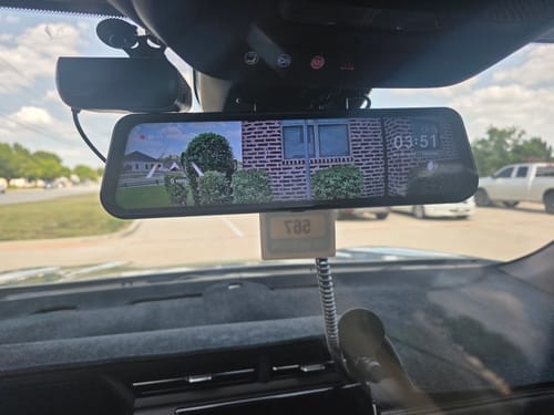 Customer photo review of Universal Bracket for Mirror Dash Camera