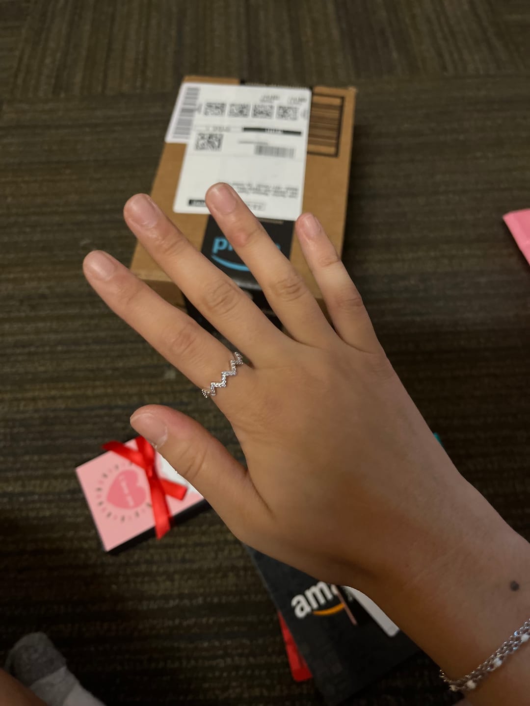 Customer photo review of Love From Mom  Highs And Lows Ring S925