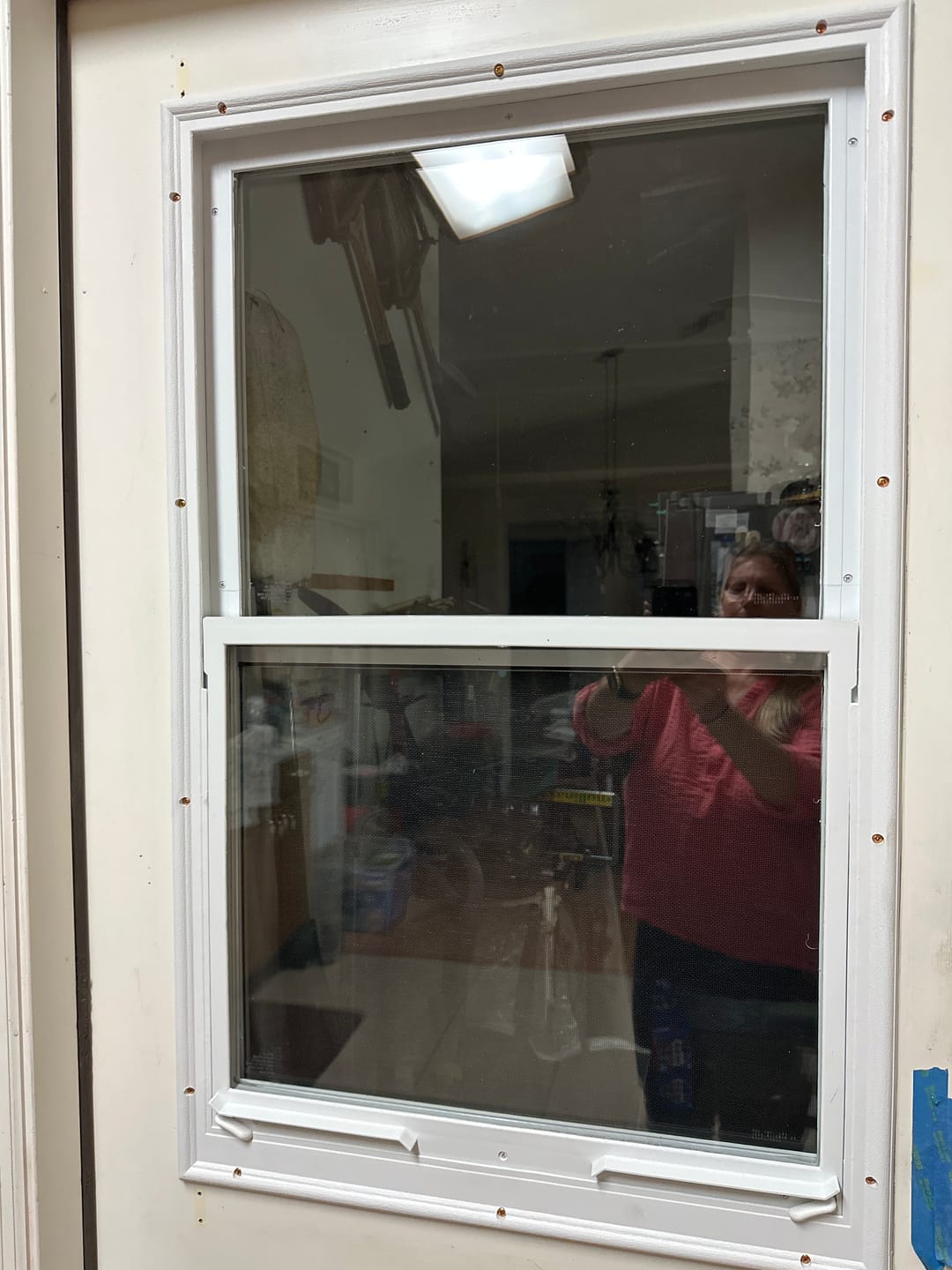 Customer photo review of Venting 1 Lite Glass and Frame Kit (Half Lite)