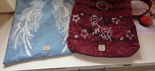 Customer photo review of Kunstleder Labels personalisiert mit Name oder Logo