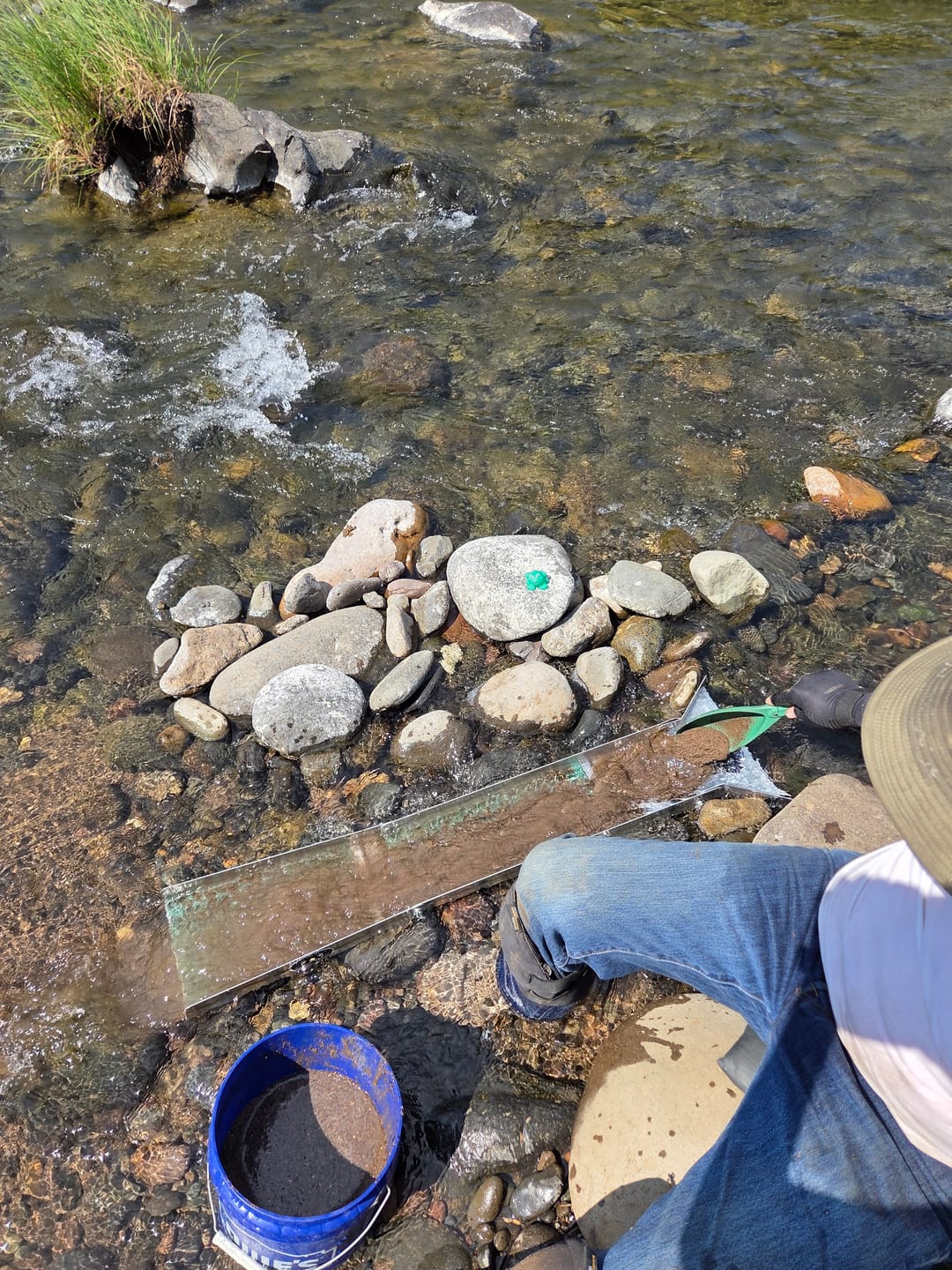 Customer photo review of 6X39 Gold Folding Sluice Box | Mini-Dredge Edition | Gold Prospecting Equipment