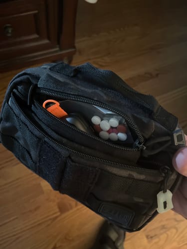 Customer photo review of Black Multi-Cam Tact-Pouch with OS PVC Patch