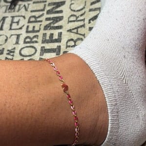 Customer photo review of Pink Multi Color Enamel Chain, GP112