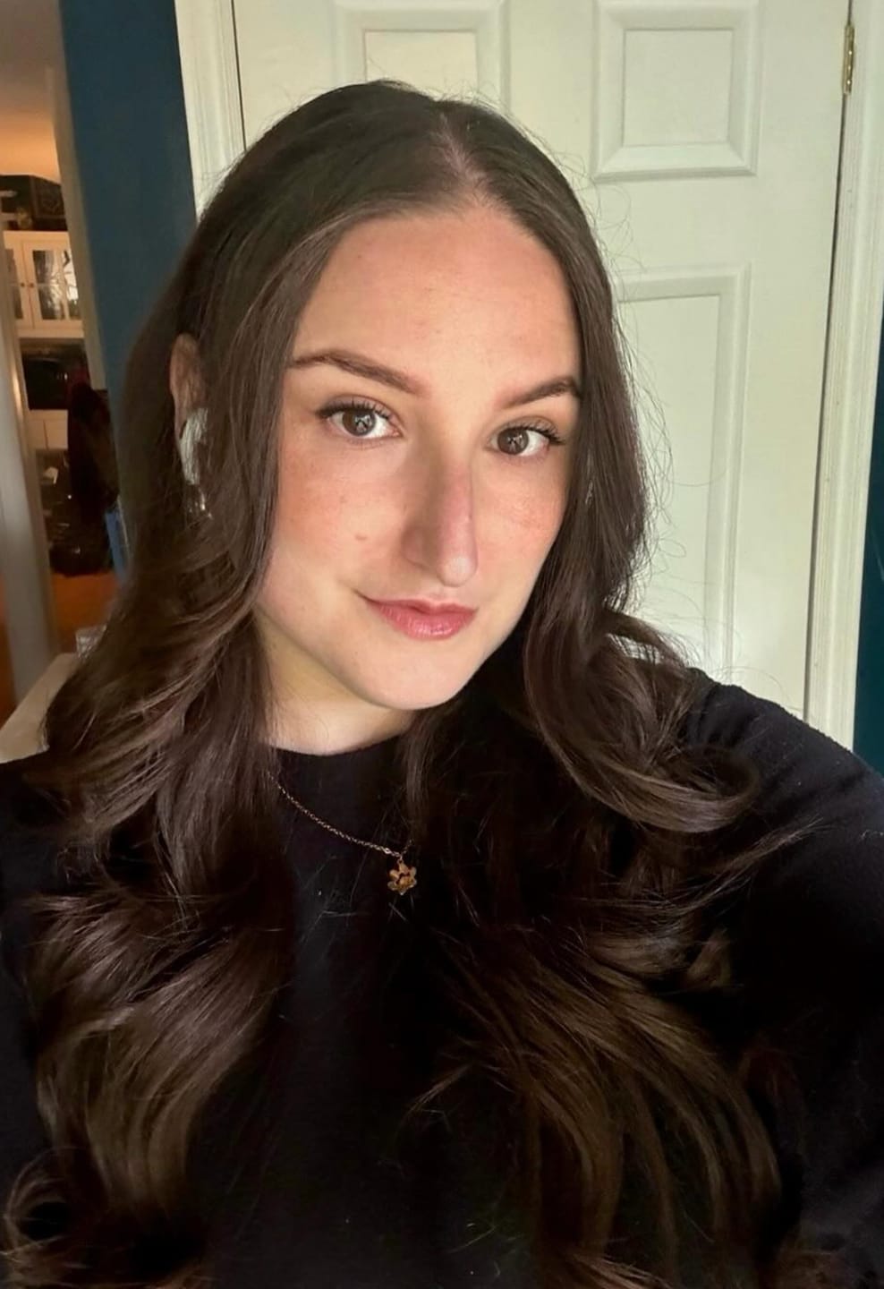 Customer photo review of Custom Paw Name Necklace