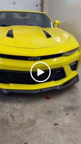 Customer video review of Camaro ZL1 Conversion Front Splitter Lip & Side Skirts