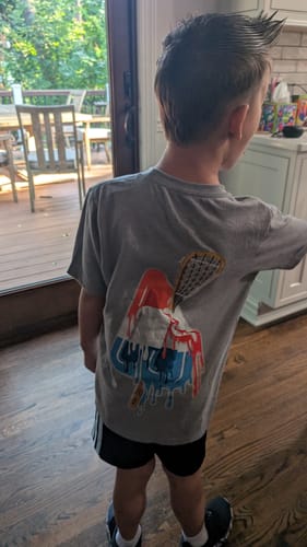 Customer photo review of Youth Laxsicle Tee