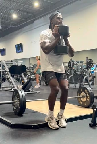Customer photo review of Psalms 27:1 Soldier’s Faith Performance Shorts