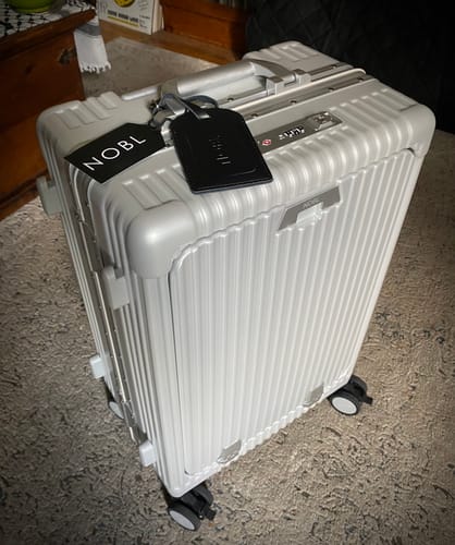 Customer photo review of Leather Luggage Tag