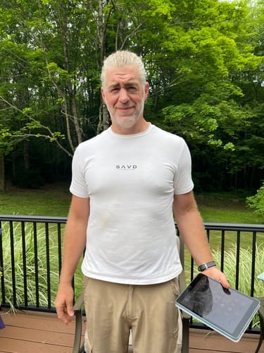 Customer photo review of SAVD Performance T-Shirt - White