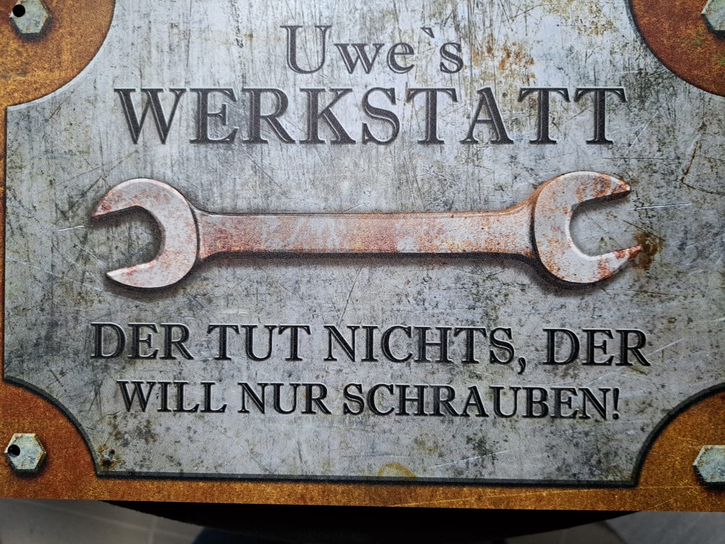 Customer photo review of Für Bastler - Heimwerker-Türschild