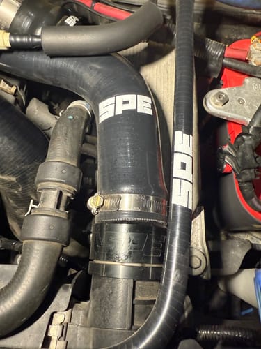 Customer photo review of SPE Motorsport 2011-2024 6.7L Powerstroke Upper Radiator Hose
