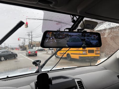 Customer photo review of Universal Bracket for Mirror Dash Camera