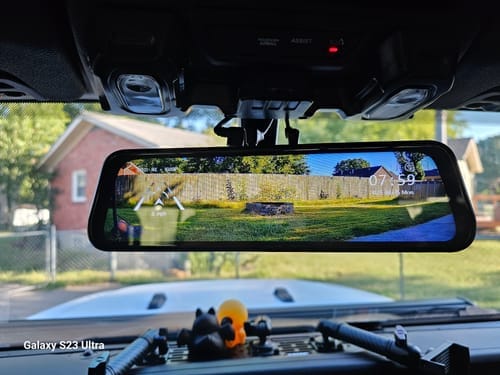 Customer photo review of Universal Bracket for Mirror Dash Camera