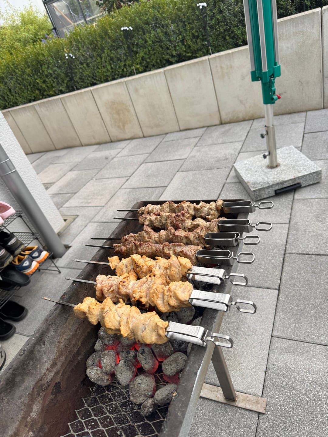 Customer photo review of Lamm-Schaschlik Knoblauch-Pfeffer – würzig mariniert aus der Keule | mySchaschlik