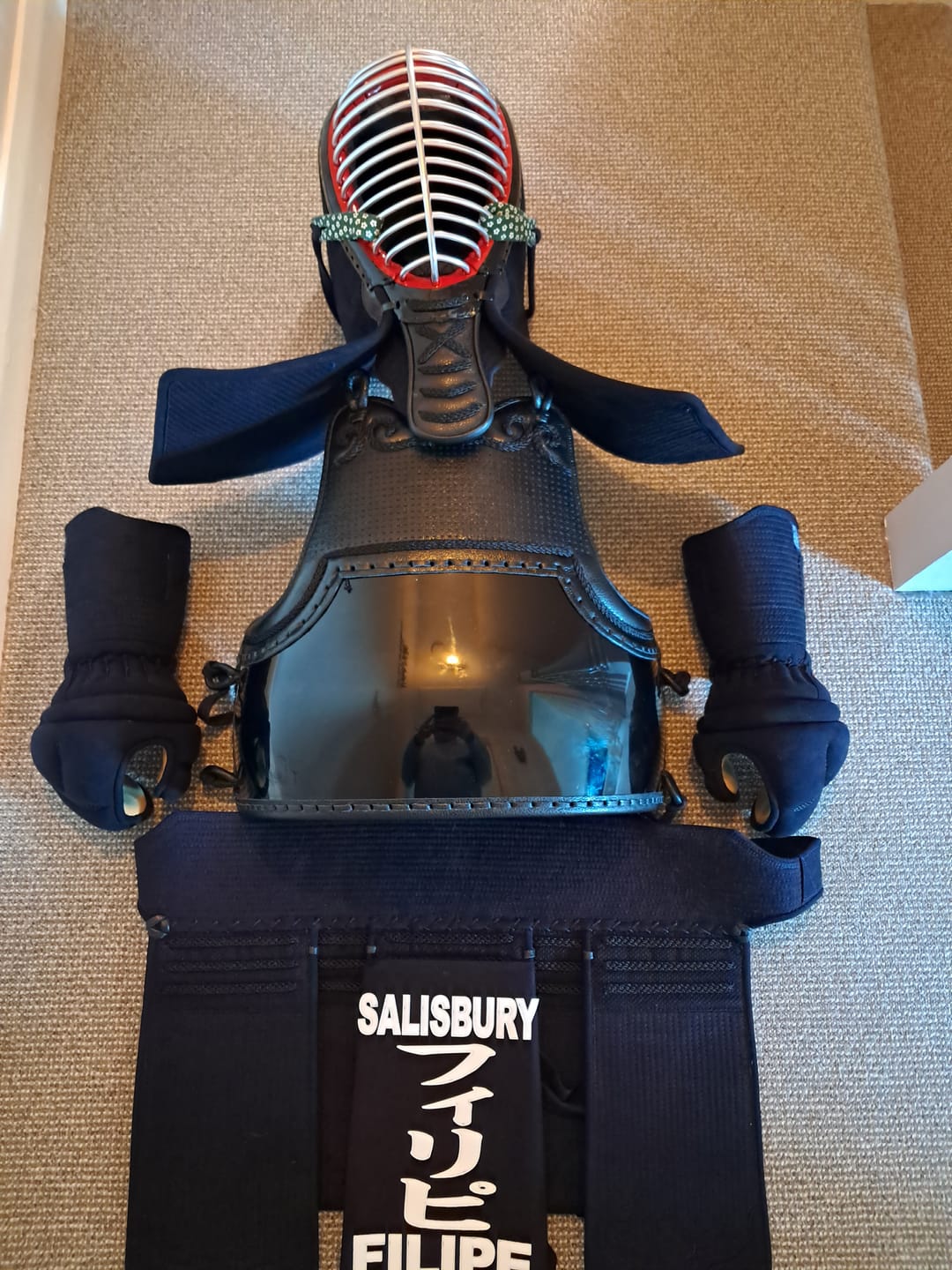 Customer photo review of Original Clarino Kendo Zekken (Nafuda)