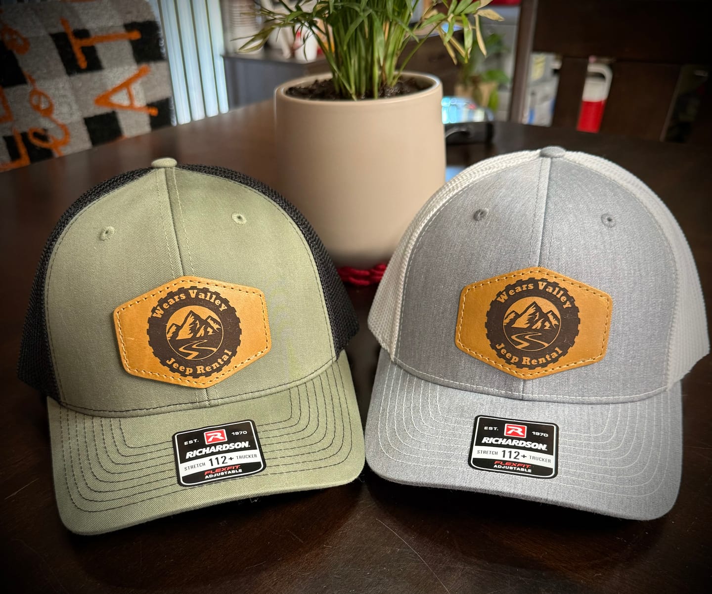 Customer photo review of Richardson 112 Flexfit Snapback Custom Leather Patch Hat
