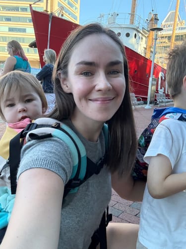 Customer photo review of Pastels LennyPreschool Carrier by LennyLamb