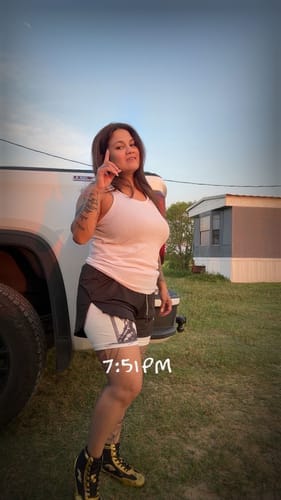Customer photo review of 'Warrior's Prayer' Women's Performance Shorts