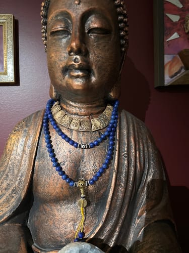 Customer photo review of Lapis Lazuli Third Eye Mala
