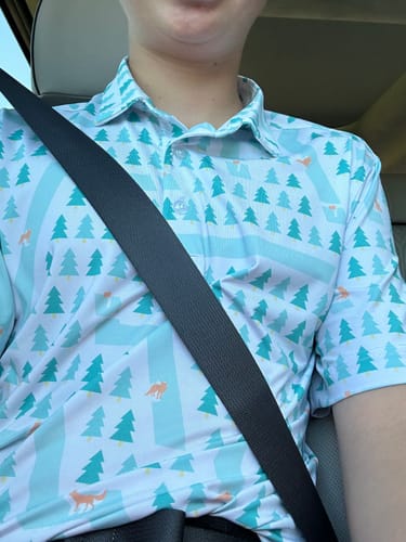 Customer photo review of Fox Holes Men's Polo