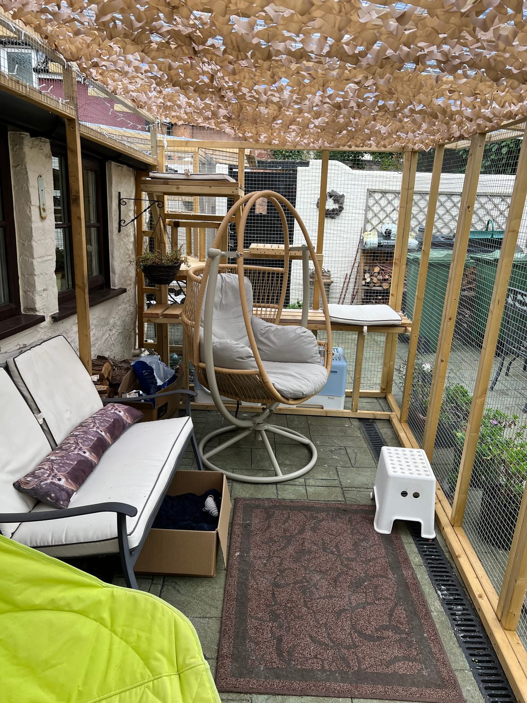 Customer photo review of Desert Camo Netting Sun Shade