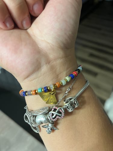 Customer photo review of Bracelet: Summer Initials
