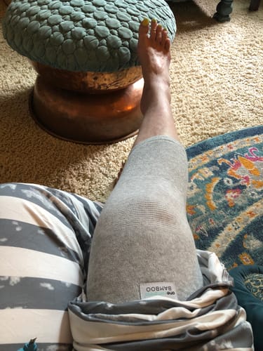 Customer photo review of Premium Bamboo Knee Sleeve (Single)