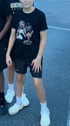 Customer photo review of Joshua 1:9 'Lion' Youth Performance Shorts