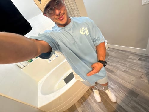 Customer photo review of Carve Frost Blue Jersey