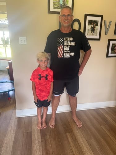 Customer photo review of Joshua 1:9 'Lion' Youth Performance Shorts