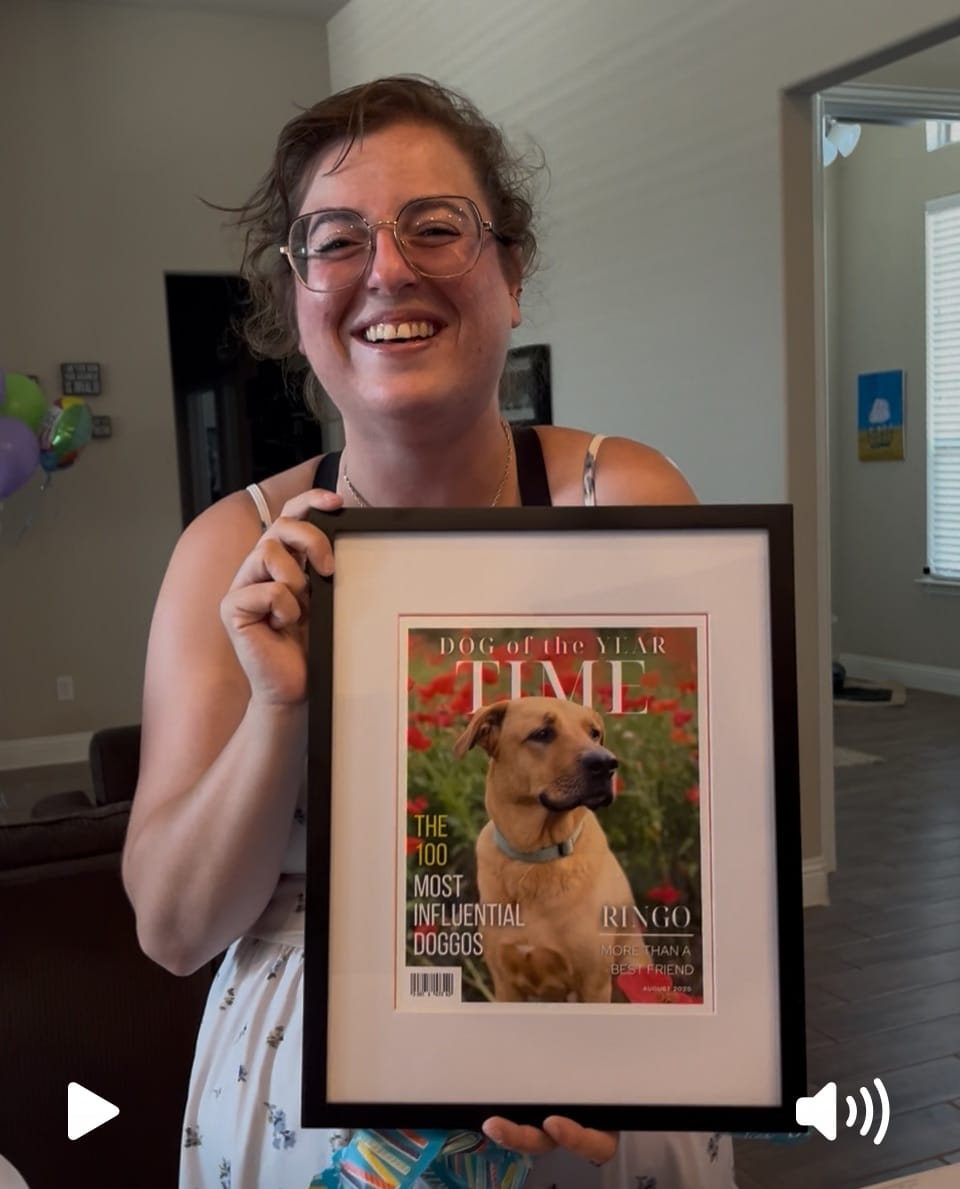 Customer photo review of Pet Portrait Magazine Cover