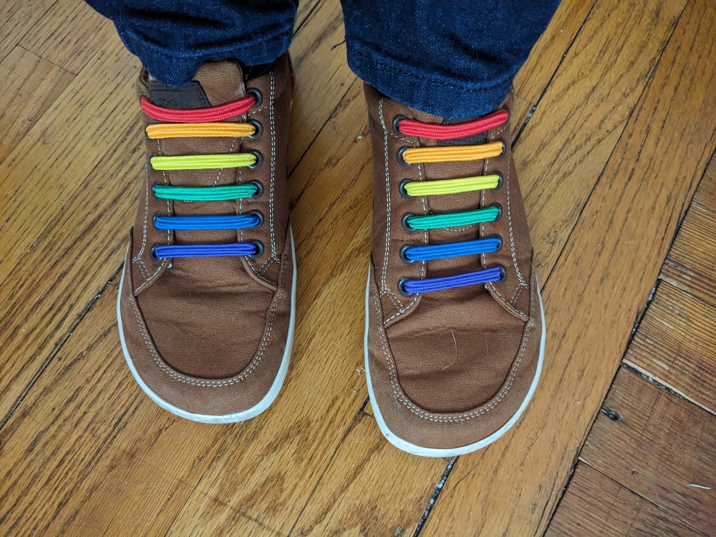 Customer photo review of uLace Slims - Rainbow