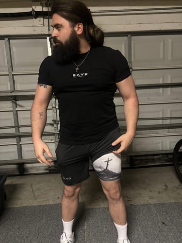 Customer photo review of SAVD Performance T-Shirt - Black