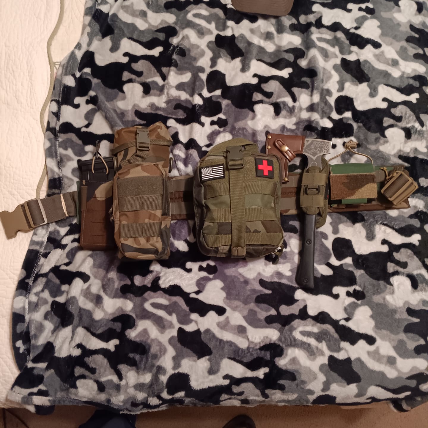 Customer photo review of Folding Dump Pouch GRIDLOK