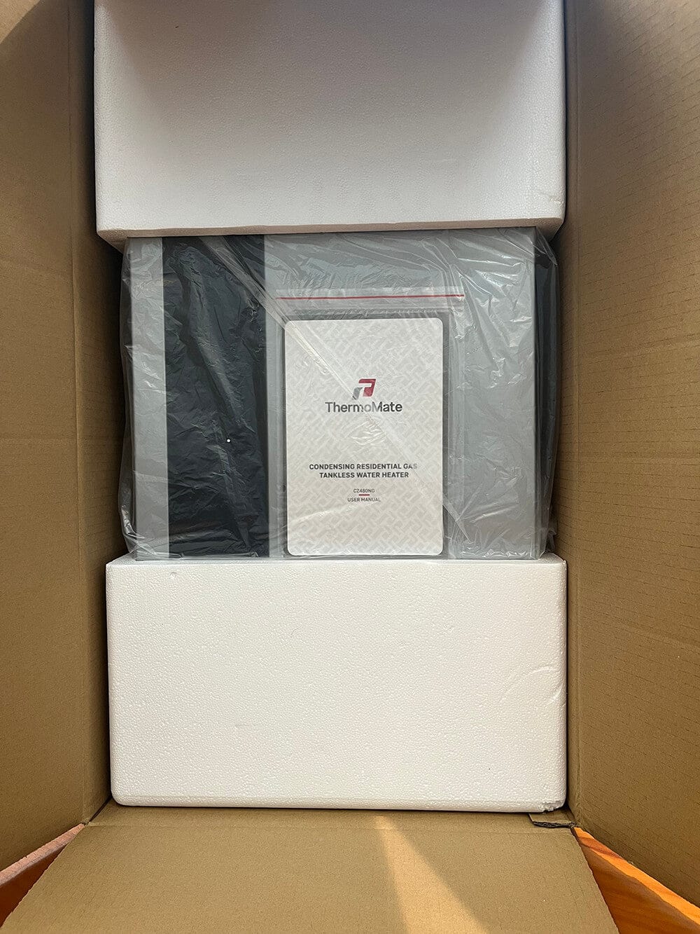 Customer photo review of 5.28 GPM Condensing Residential Natural Gas Tankless Water Heater