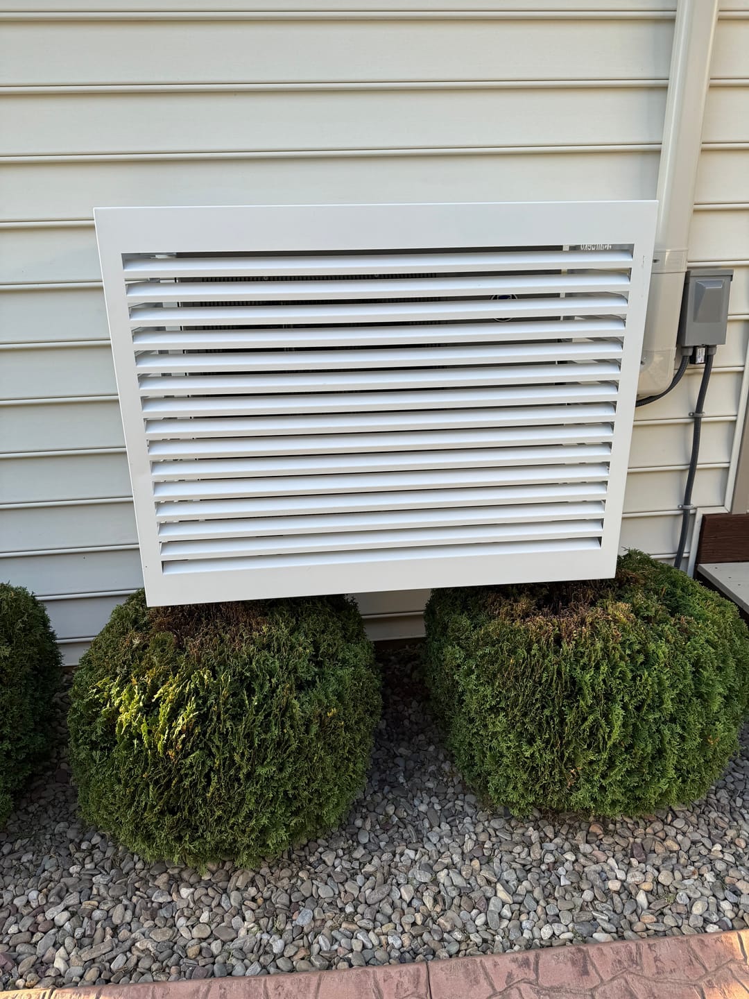 Customer photo review of Mini-Split AC Cover - Black
