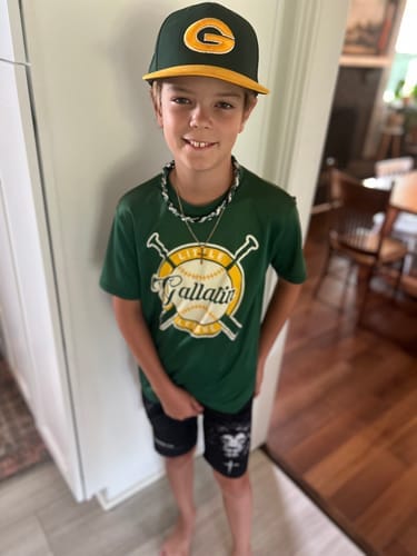 Customer photo review of Joshua 1:9 'Lion' Youth Performance Shorts