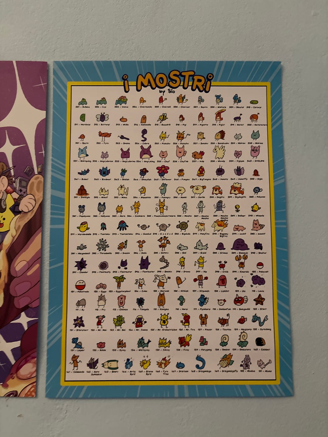 Customer photo review of Poster A3 "I MOSTRI" Sio