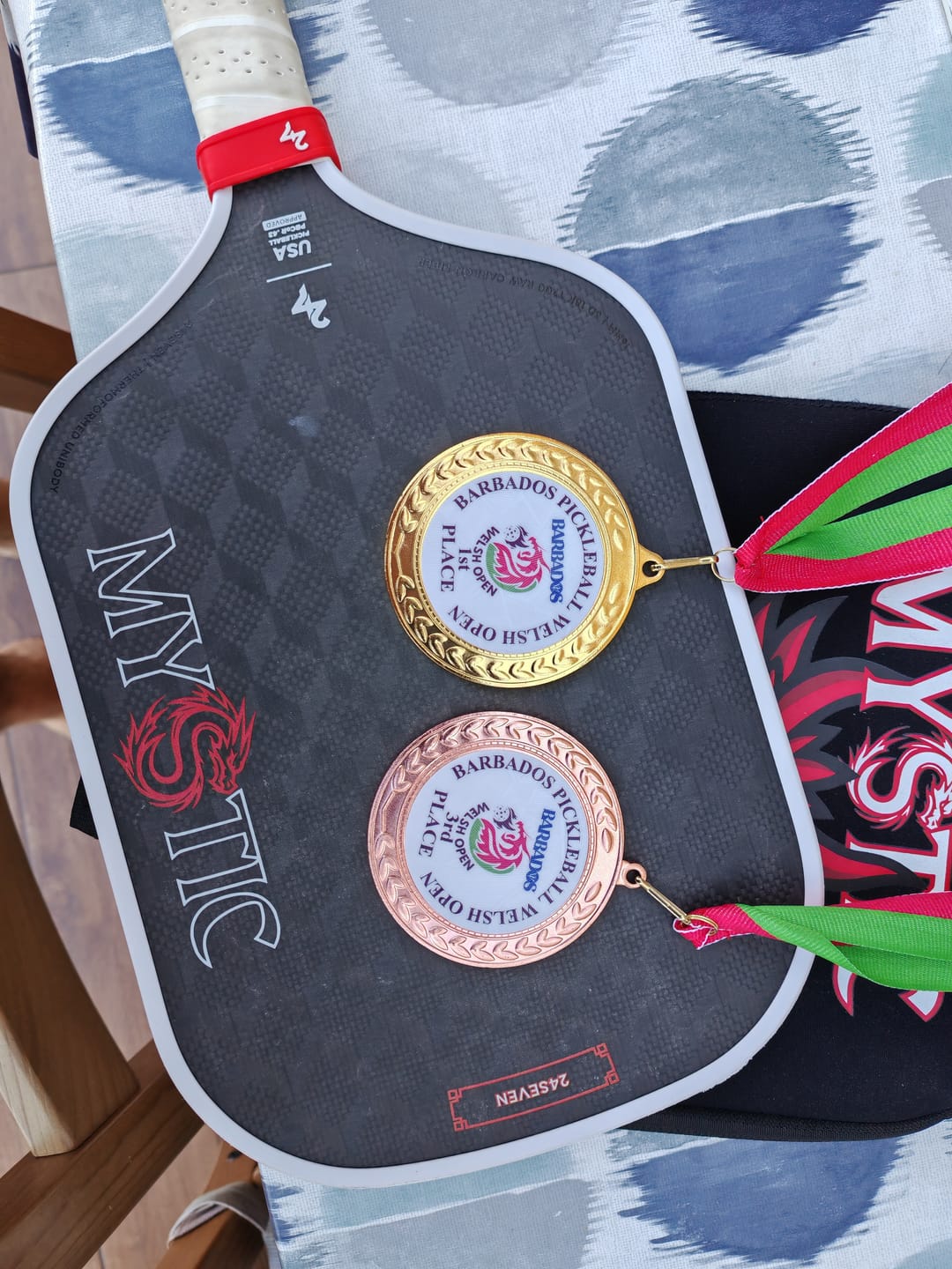 Customer photo review of MYSTIC PICKLEBALL PADDLE