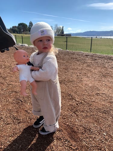 Customer photo review of Esme Overalls