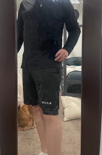 Customer photo review of Joshua 1:9 Lion Performance Shorts